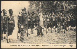 963 FRANCE: Review Of Senegal Soldiers In Longchamp, Circa 1915, VF Quality! - Sonstige & Ohne Zuordnung