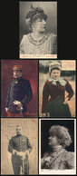 981 FRANCE: 5 Old PCs With Views Of Famous Persons (Sarah Bernhardt, Gral. Hirschauer, Co - Other & Unclassified