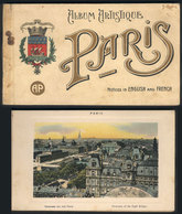 997 FRANCE: Souvenir Album With 20 Nice Views Of PARIS, Ed. Cormault & Papeghin, Very Nic - Other & Unclassified