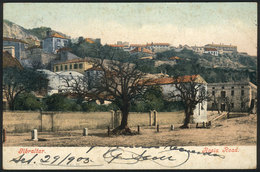 1002 GIBRALTAR: GIBRALTAR: Rosia Road, Ed.J.Ferrary, Circa 1903, Minor Defects. - Gibraltar