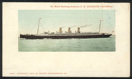 1005 GREAT BRITAIN: Ship S.S. "Auguste Victoria", Hamburg-America, Unused, Circa 1900, Ver - Autres & Non Classés