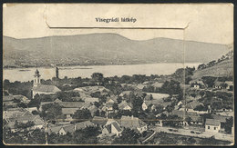 1062 HUNGARY: VISEGRAD Panorama, With A Pull-out Window With A Strip Of 10 Small Images Wi - Ungarn