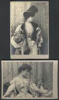 1081 ITALY: TINA DI LORENZO: 2 Beautiful Photographs (circa 1910) With Her Autograph, Exce - Autres & Non Classés