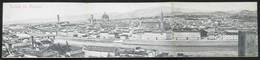 1082 ITALY: FIRENZE: General View Of The City, TRIPLE Postcard Dated 1906, Very Nice! - Sonstige & Ohne Zuordnung