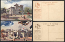1085 ITALY: MILANO: 1906 Exposition, 6 Official Postcards With Good Views, Unused, Fine Qu - Autres & Non Classés