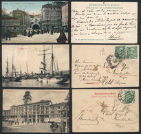 1091 ITALY: TRIESTE: 5 Old Postcards, Very Good Views! - Autres & Non Classés
