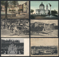 1092 ITALY: 21 Old Postcards, Good Views Of: Pescia, Superga, Moncalieri, Biella, Ostia, S - Andere & Zonder Classificatie