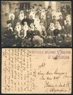 1116 ITALY: Nurses And Staff Of The Military Hospital, World War I, 1916, Sent To Argentin - Andere & Zonder Classificatie