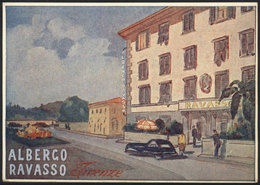 1117 ITALY: Old PC With Advertising For Albergo Ravasso, Firenze, VF! - Autres & Non Classés