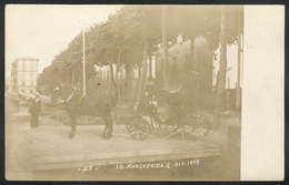 1164 ITALY: SANTA MARGHERITA LIGURE: Carriage, Real Photo PC Dated 1909, Unused, VF - Autres & Non Classés