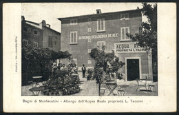 1172 ITALY: MONTECATINI: Albergue Dell'Acqua Reale, Unused And VF - Autres & Non Classés