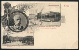 1173 ITALY: MONZA: King Umberto I, And Views Of Where He Was Murdered, Ed. Modiano, Unused - Other & Unclassified