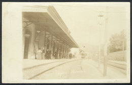 1200 ITALY: SANTA MARGHERITA LIGURE: Railway Station, Circa 1909, Real Photo PC, Excellent - Other & Unclassified
