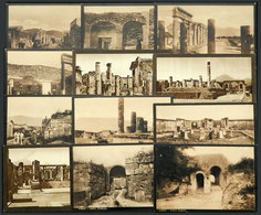 1224 ITALY: POMPEI: Lot Of 12 Old And Unused Postcards, With Good Views, VF Quality! - Autres & Non Classés