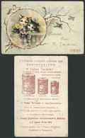 1229 ITALY: Beautiful Advertising PC Of Cacao TALMONE, Torino, Circa 1900, Minor Defects, - Advertising