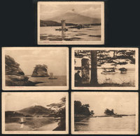 1253 JAPAN: 5 Old PCs Showing Nice Landscapes, Unused, Edited By The Institute Of Foreign - Autres & Non Classés