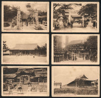 1254 JAPAN: 6 Old PCs With Nice Views Of Temples, Unused, Edited By The Institute Of Forei - Other & Unclassified