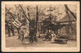 1261 JAPAN: TOKYO: View Of A Garden, Rickshaw, Unused, Edited By The Institute Of Foreign - Other & Unclassified