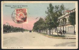 1315 MEXICO: MEXICO: Paseo De La Reforma, Ed. FK, Sent To Argentina In 1920, VF! - Mexique