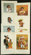 1327 MEXICO: 6 Cards With Reproductions Of Paintings By Ramón Valdiosera, Ed. Fiegrund, Si - Autres & Non Classés