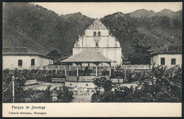 1337 NICARAGUA: JINOTEGA: View Of The Park And Music Kiosk, Ed. Libreria Alemana, VF Quali - Nicaragua