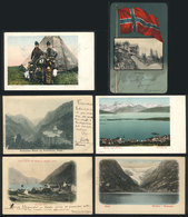 1344 NORWAY: 26 Old PCs With Very Good Views, Mostly Of Small Towns, Types, Etc Etc, VF Ge - Norvège