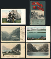 1344 NORWAY: 26 Old PCs With Very Good Views, Mostly Of Small Towns, Types, Etc Etc, VF Ge - Norwegen