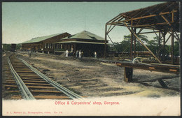 1360 PANAMA: GORGONA: Office And Carpenters' Shop, Circa 1905, VF Quality! - Panama