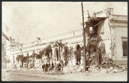 1369 PARAGUAY: Real Photo PC Showing Damages To The Police Station, Dated 1909, Fine Quali - Paraguay