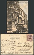 1393 PARAGUAY: ASUNCIÓN: German Church In Gral. Diaz Street, Vintage Car, Dated 1910, Fine - Paraguay