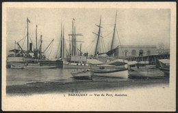 1403 PARAGUAY: ASUNCIÓN: View Of The Port, Ships, Boats, Circa 1905, VF Quality! - Paraguay