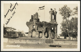 1410 PARAGUAY: HUMAITÁ: Ruins Of The San Carlos De Borromeo Church, Real Photo PC Dated 19 - Paraguay