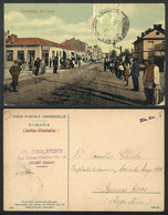 1448 ROMANIA: CONSTANTA: Carol Street, People, Sent To Buenos Aires In 1911, VF Quality - Roumanie