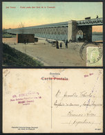 1451 ROMANIA: TECUCI: Railway Bridge Over The Siret River, Sent To Buenos Aires In 1911, V - Roumanie