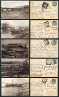 1489 SOUTH AFRICA: PORT ELIZABETH: 5 PCs With Images Of The Great Flood Of November 1908, - Afrique Du Sud