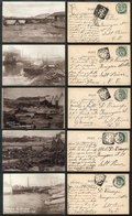 1489 SOUTH AFRICA: PORT ELIZABETH: 5 PCs With Images Of The Great Flood Of November 1908, - Südafrika