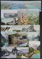 1503 SWITZERLAND: Lot Of 17 PCs With Views Of Mountain Towns And Landscapes, VF General Qu - Autres & Non Classés