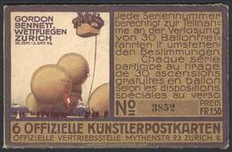 1505 SWITZERLAND: Complete Set Of 6 Postcards (and Its Original Folder) Of Gordon Bennett - Other & Unclassified