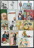 1538 WORLDWIDE: COMIC & ARTISTIC: 15 Old Postcards, Some Very Rare And Of High Retail Valu - Ohne Zuordnung