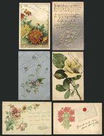 1540 WORLDWIDE: FLOWERS: 25 Old Postcards Of Very Fine Quality, Some Made Of Special Mater - Non Classés