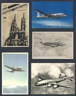 1556 WORLDWIDE: AIRPLANES, AVIATION: 5 Beautiful Postcards, Interesting! - Unclassified