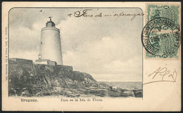 1609 URUGUAY: ISLA DE FLORES: Lighthouse, Ed.Galli Franco, Used In 1903, VF! - Uruguay