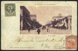 1629 URUGUAY: MONTEVIDEO: 18 De Julio Street, Ed.Oliveras, Used In 1903, With Minor Defect - Uruguay