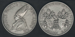 1667 VATICAN: Pope John Paul II, Commemorative Medal For Centesimus Annus, In Its Original - Autres & Non Classés