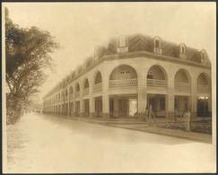 1673 VENEZUELA: MARACAY: 3 Old Photographs: Hotel Jardin Under Construction And Plaza Boli - Other & Unclassified