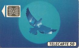 CARTE°-PUBLIC-F134B.V1-50U-SC5an-Trou 6-12/90--OISEAU BLEU-5 Pe 22525 Hors Cadre-UTILISE-TBE - 1990