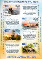 Russia 2011 M/S Sochi 2014 XXII Winter Olympic Games Tourism Sports Architectures Geography Places Stamps MNH - Winter 2014: Sotschi