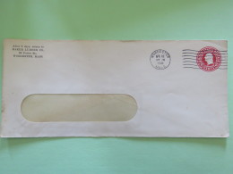 USA 1941 Stationery Cover Washington 2 C - From Worcester - Lumber - 1941-60