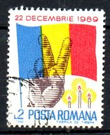 ROUMANIE. N°3868 De 1990 Oblitéré. Drapeau Roumain. - Stamps