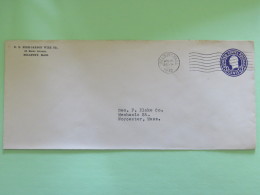 USA 1942 Stationery Cover Washington 3 C - From Millbury To Worcester - High-carbon Wire - 1941-60